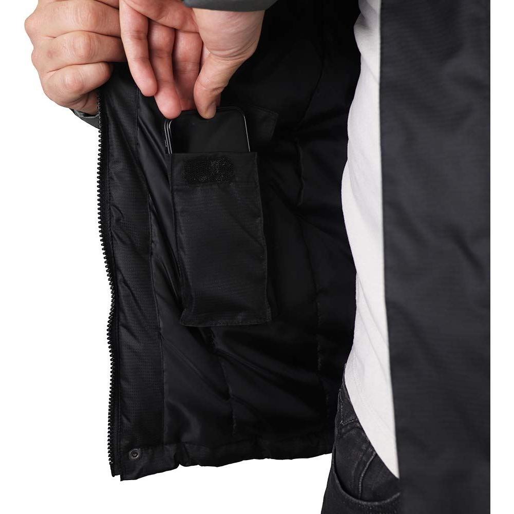 Tool Connection Waterproof Lightweight Padded Jacket - Black/Grey - L LCJKT446-L