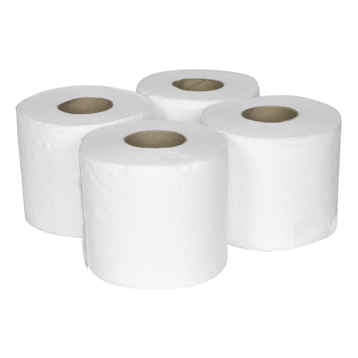 Sealey Plain White Toilet Roll Pack of 4 x 10 (40 Rolls) TOL40