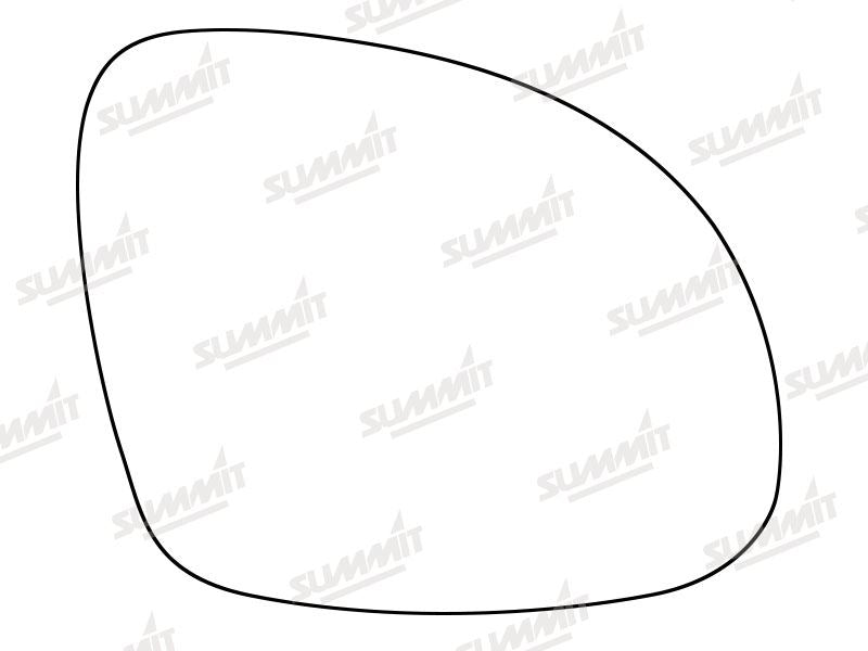 Summit Stick-On Standard Mirror Glass fits VW Tiguan 07 on RHS