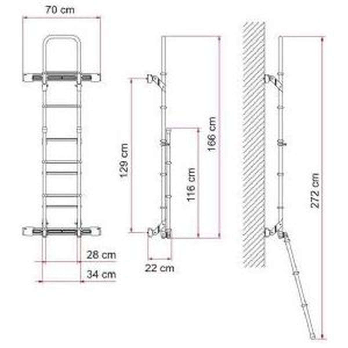 Fiamma Kit Bars Deluxe For Transit >14 Deep Black 08772-02A