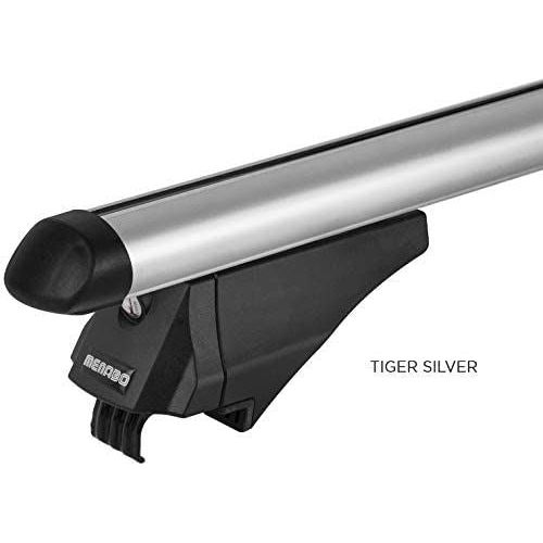 Locking Aluminium Flush Solid Roof Rail Bars fits VOLVO V60 Cross Country 15>