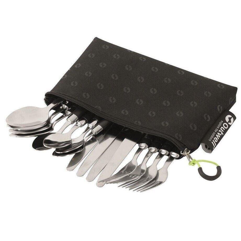 Outwell Pouch Cutlery Set Camping Picnic Cutlery & Carry Case
