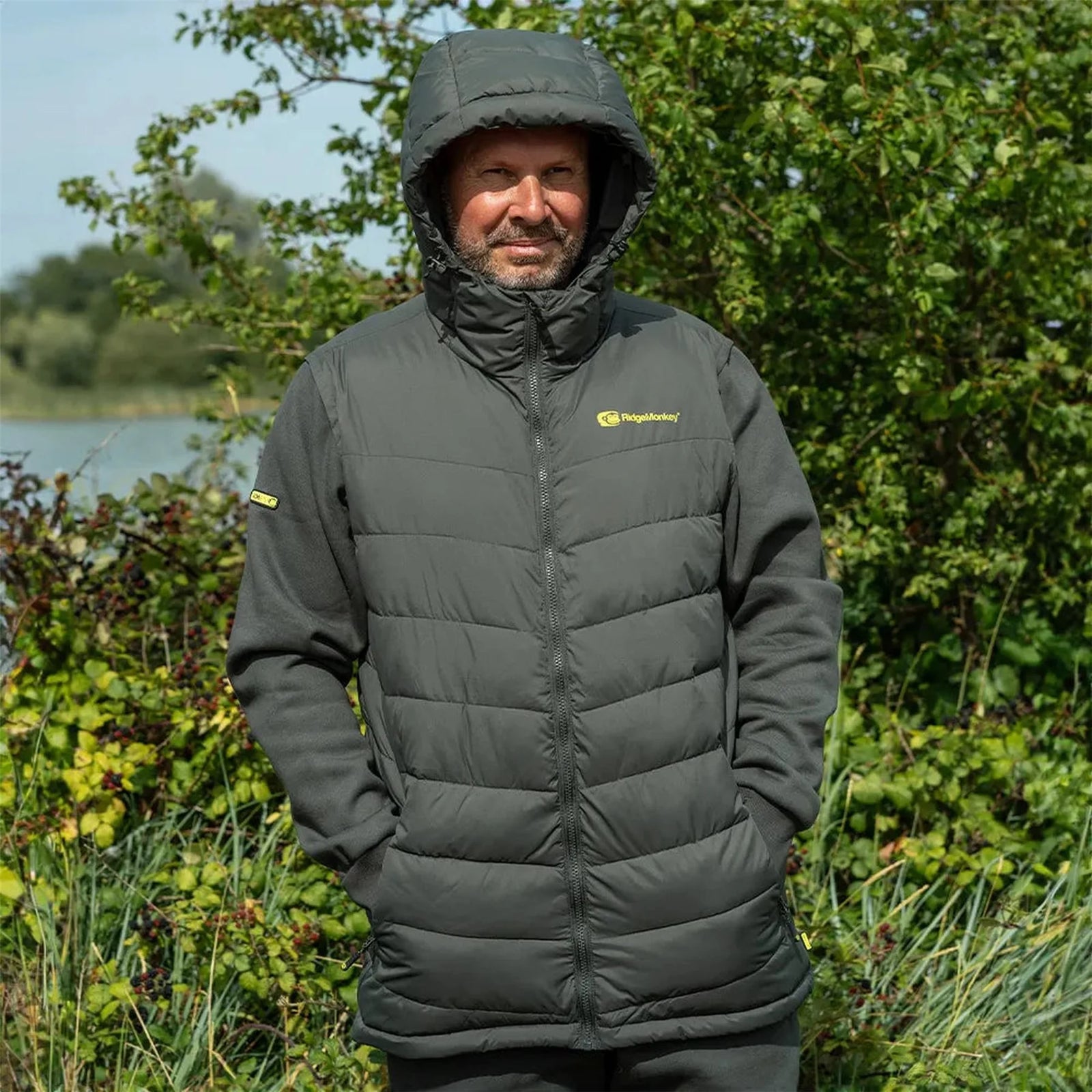 RidgeMonkey APEarel ThermaPro Hybrid Coat Green S - RMC121
