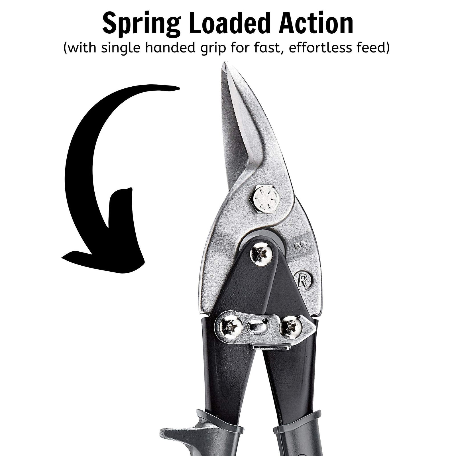 Teng Tools Tin Snip High Leverage Right/Straight