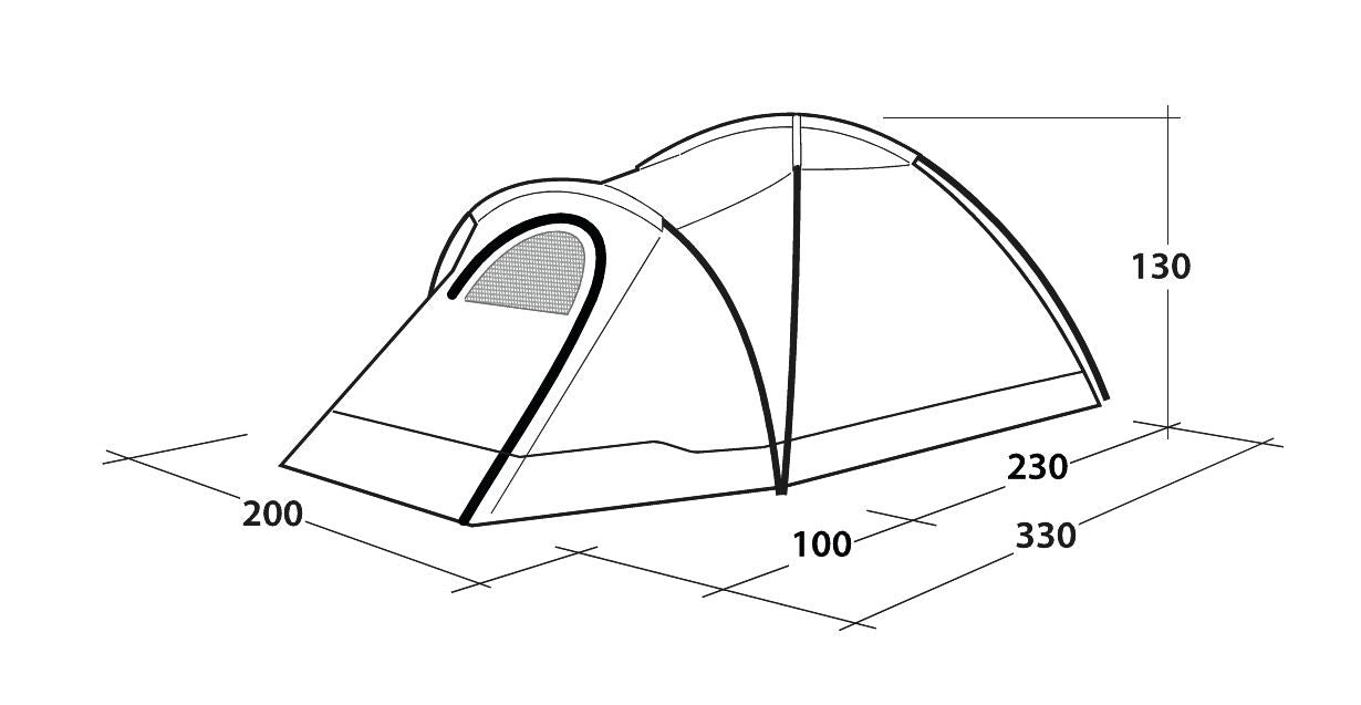 Outwell Cloud 3 Dome Tent 3 Berth