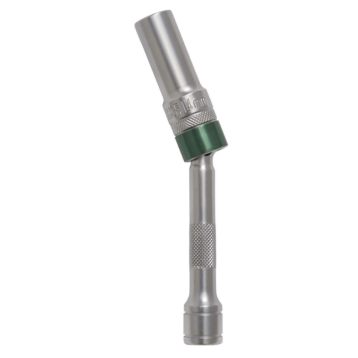 Sealey Spark Plug Socket with Universal Joint 14mm 3/8"Sq Drive 12-Point 150mm