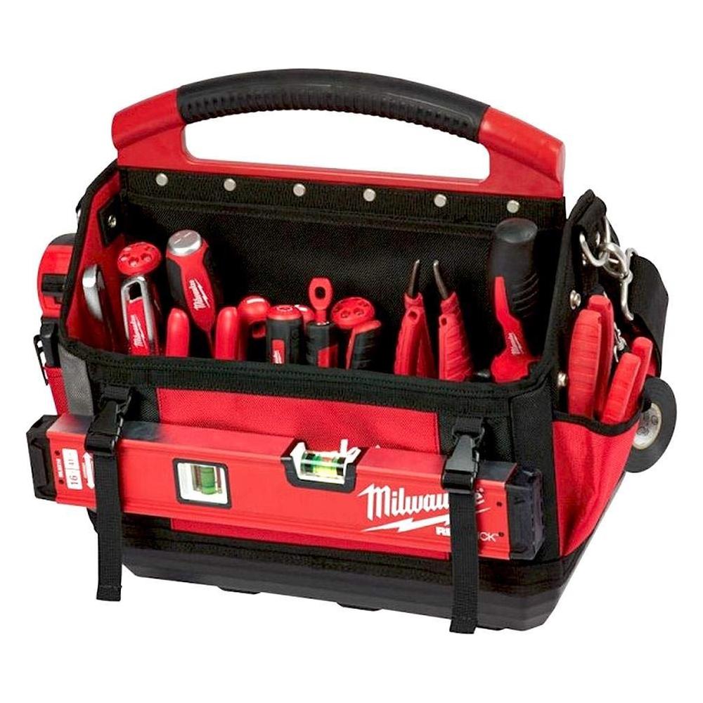 Milwaukee 0 932464084 PACKOUT Tote Tool Bag 25cm, Red