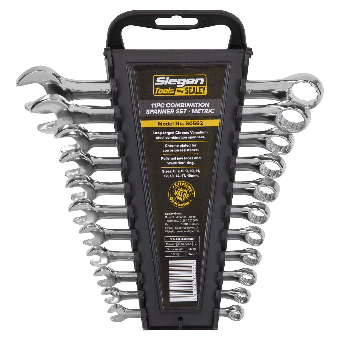 Combination Spanner Set 11Pc Metric