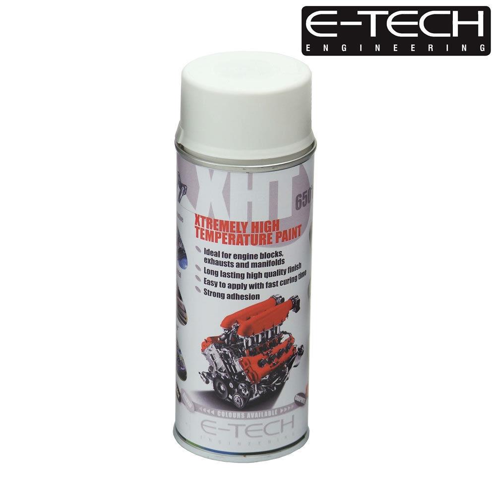 WHITE E-Tech 400ml Extremely High Temperature Paint XHT VHT Exhaust