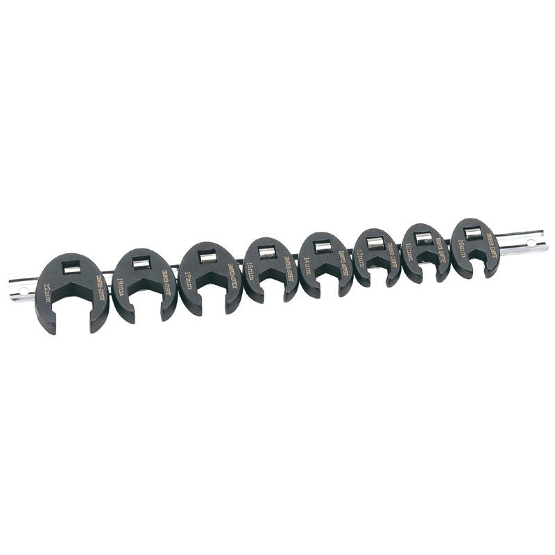 Draper 1x Expert 3/8" Square Dr 8 Piece Crow Foot Spanner Set Professional Tool