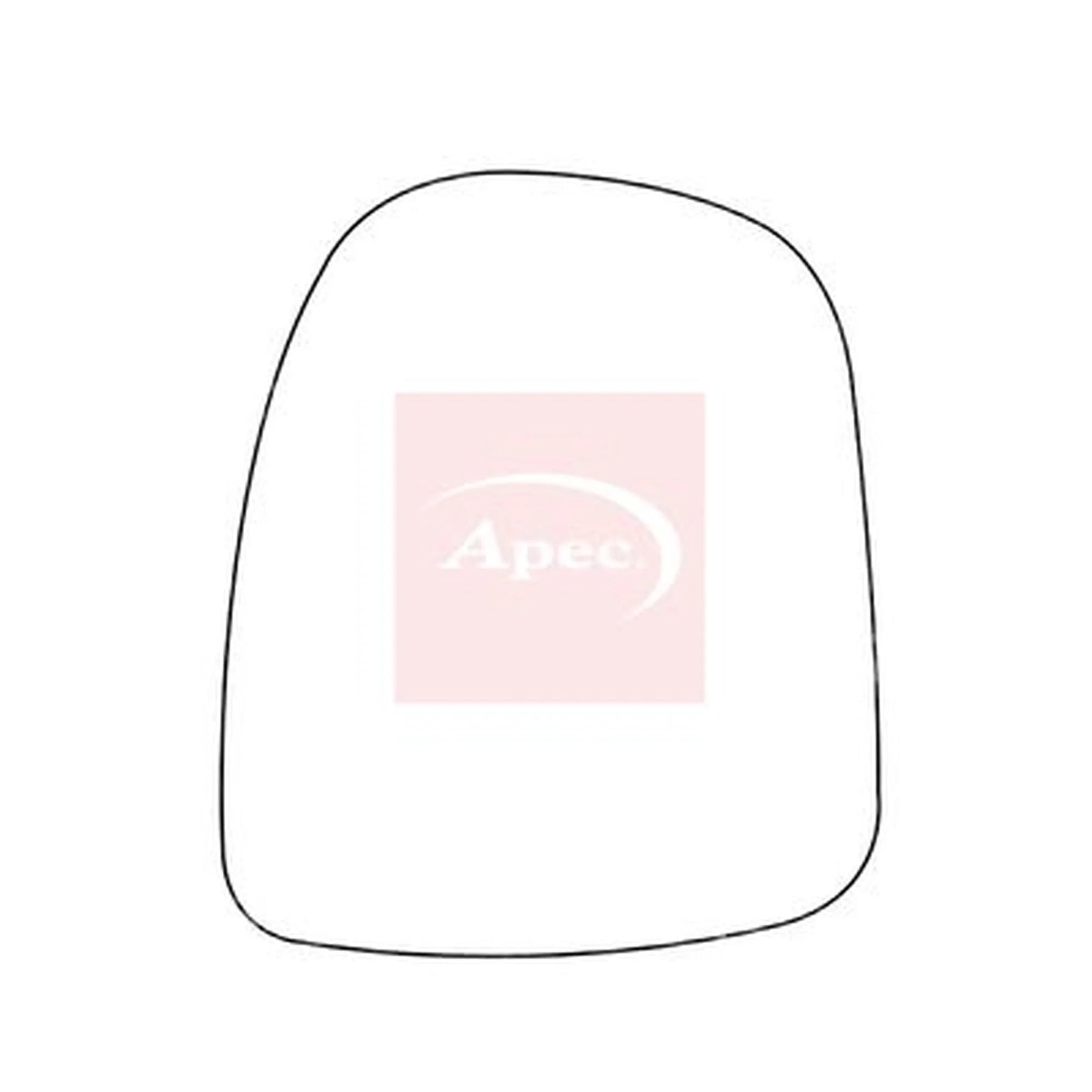 Apec Exterior Wing Mirror Glass Left AMS2059