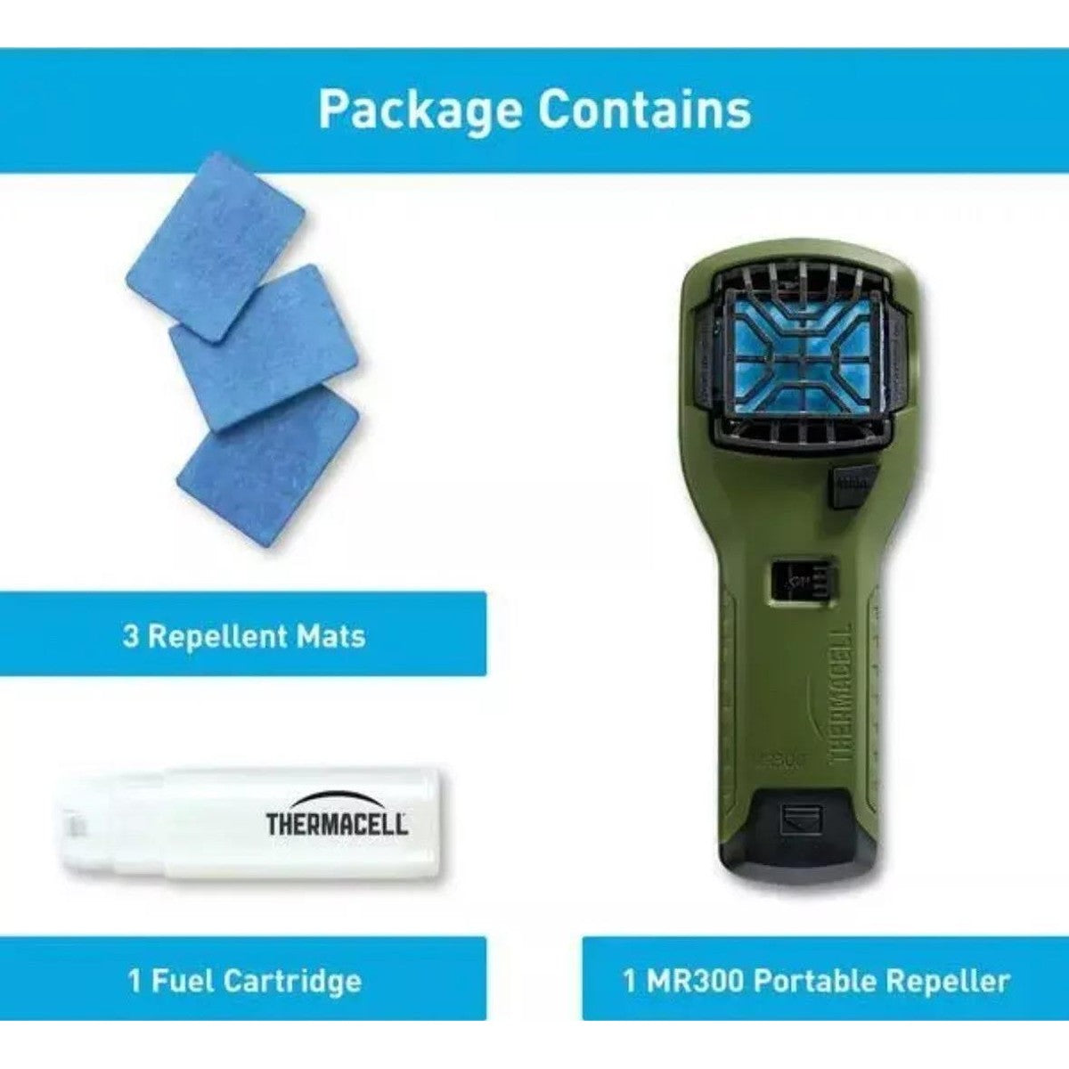 Thermacell MR300 Portable Mosquito & Midge Repeller - Green