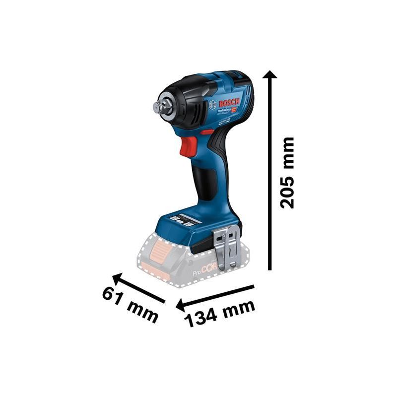 Bosch GDS 18V-210 C Professional 1/2in Impact Wrench 18V Bare Unit