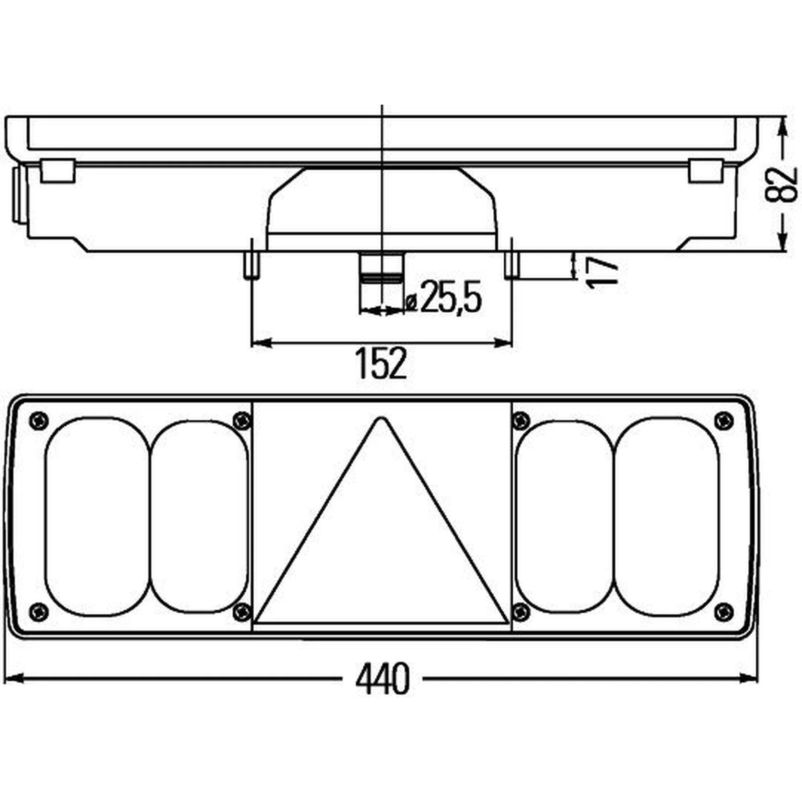 Hella Tail Light / Lamp C5W Left 2VP 340 450-031