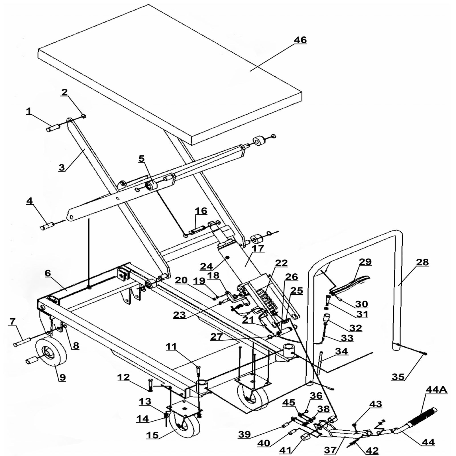 Sealey Slide assembly HPT500.V2-03