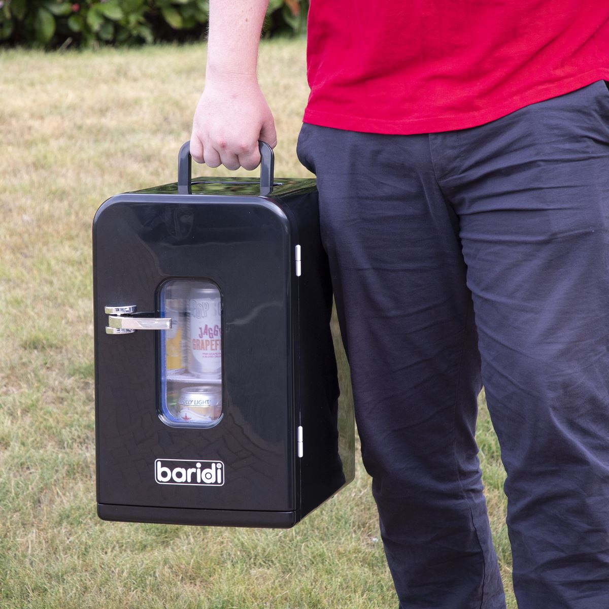 Baridi Mini Fridge/Warmer 15L Capacity 12V/230V - Black DH95