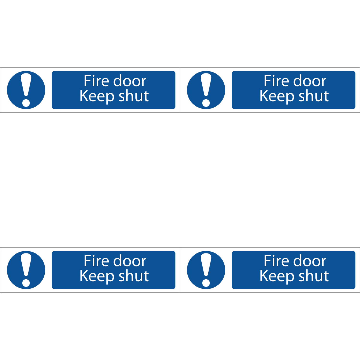 Draper Fire Door Keep Shut - SS61