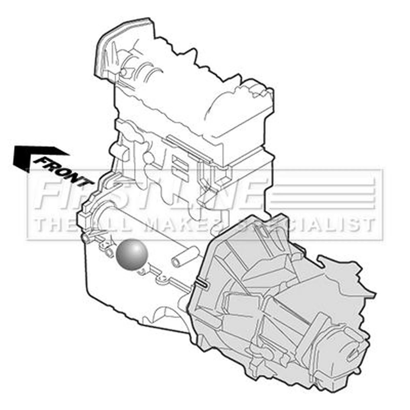 First Line Engine Mount Mounting fits BMW 5 2010-2017