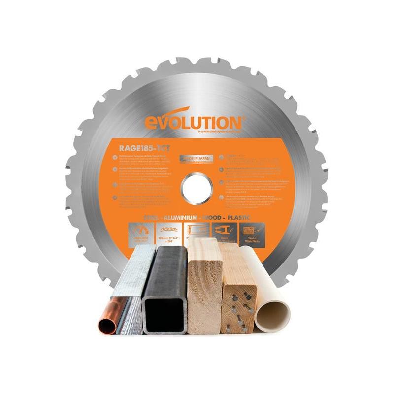 Evolution Multi-Material Saw Blade 185 x 20mm x 20T