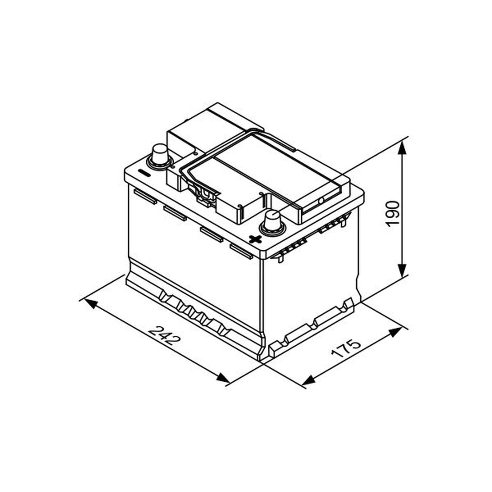 Bosch Batteries Battery 12V 55Ah 420A 0 092 T30 050