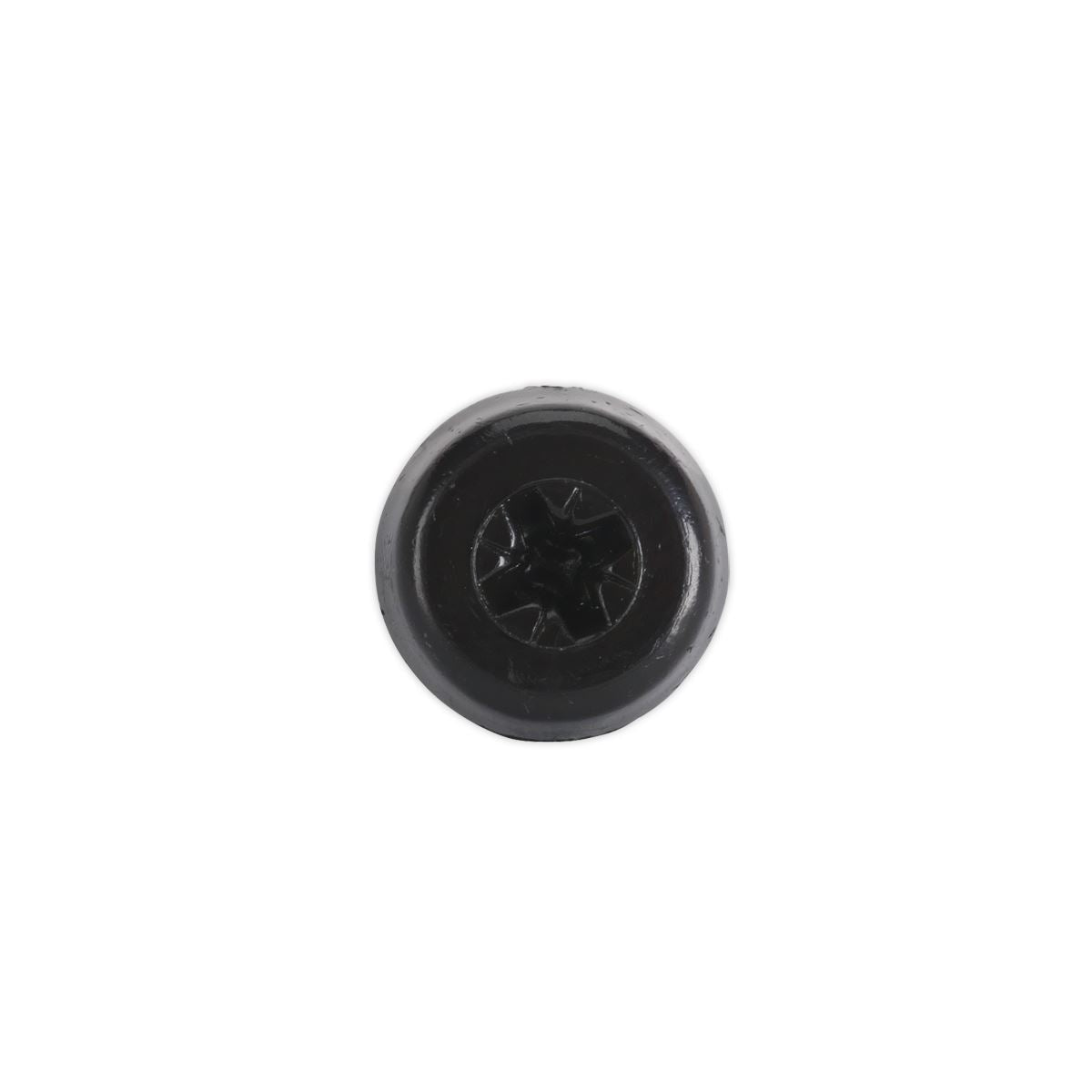 Sealey Black Number Plate Screw Plastic Enclosed Head 4.8 x 24mm - Pack of 50