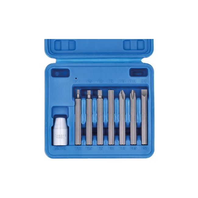 Laser Impact Bit Set 8pc 1/2"D 8506