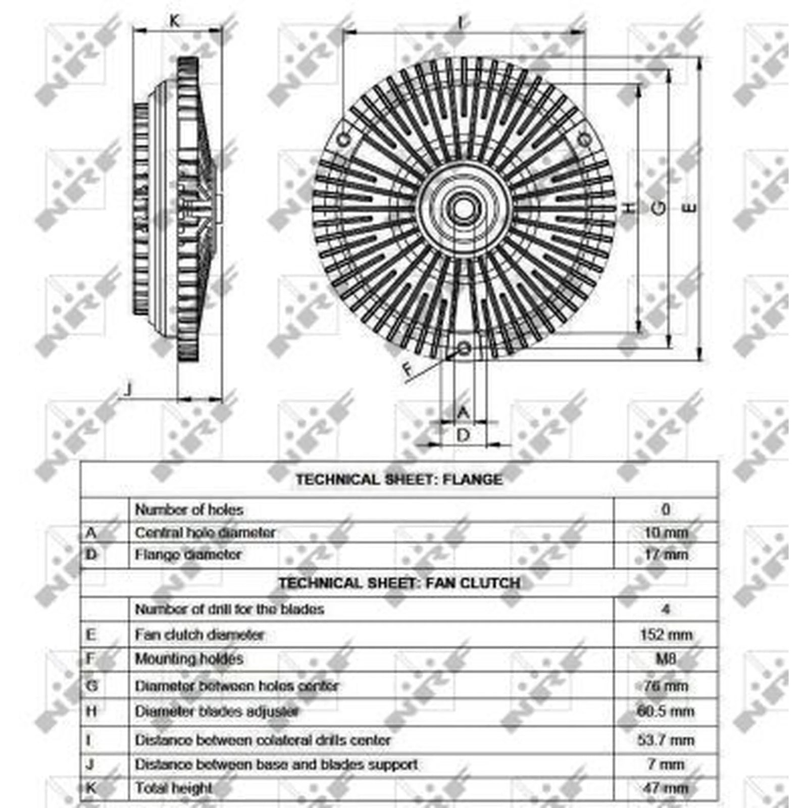 NRF Radiator Fan Clutch 49561