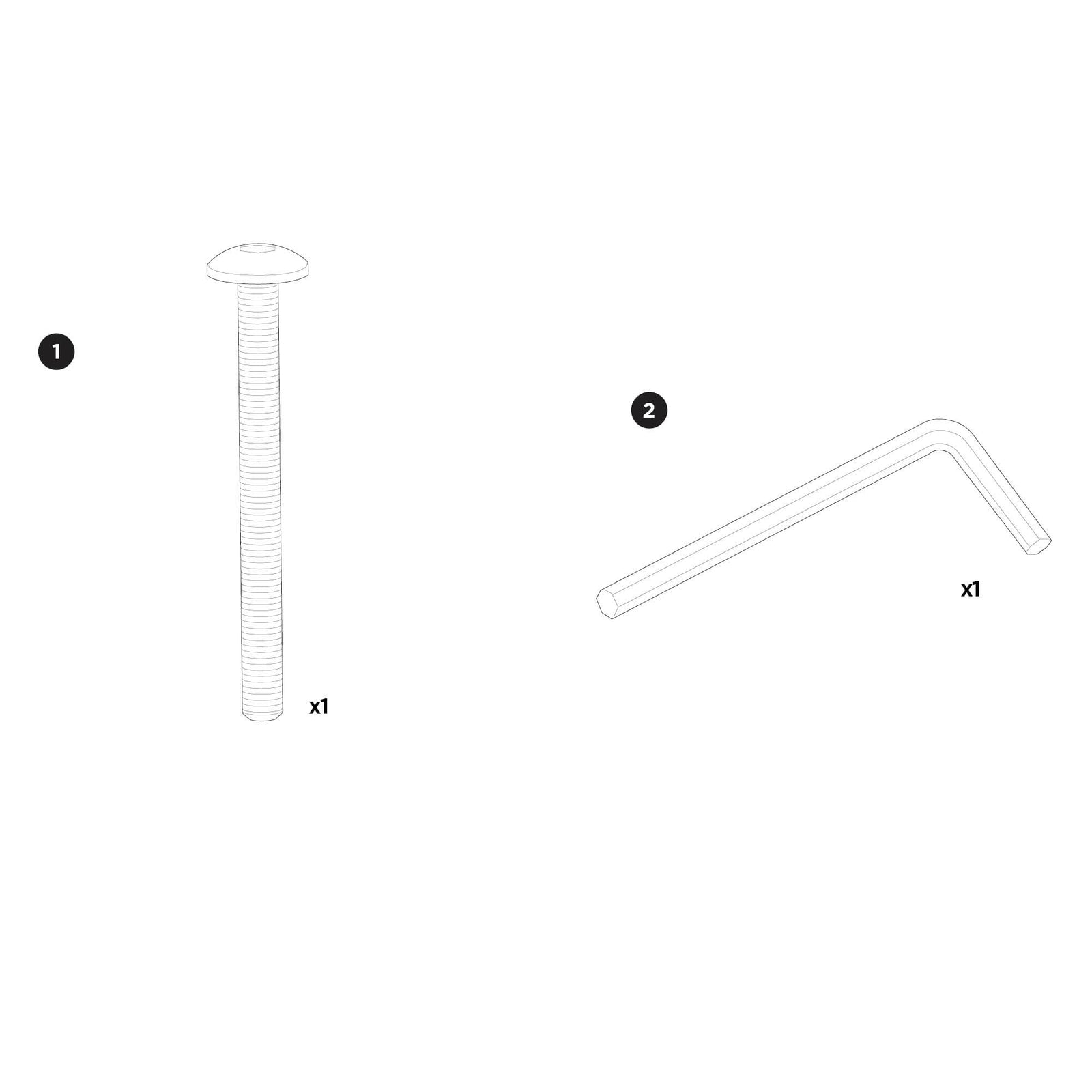Thule K6S Screw M6x50 for Cargo Carriers