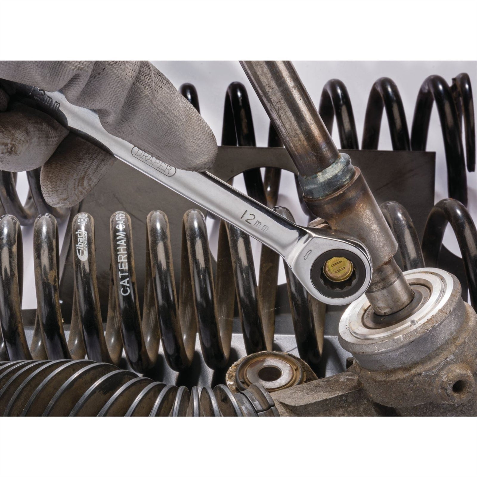 Draper HI-TORQ Metric Ratcheting Combination Spanner Set (7 Piece)
