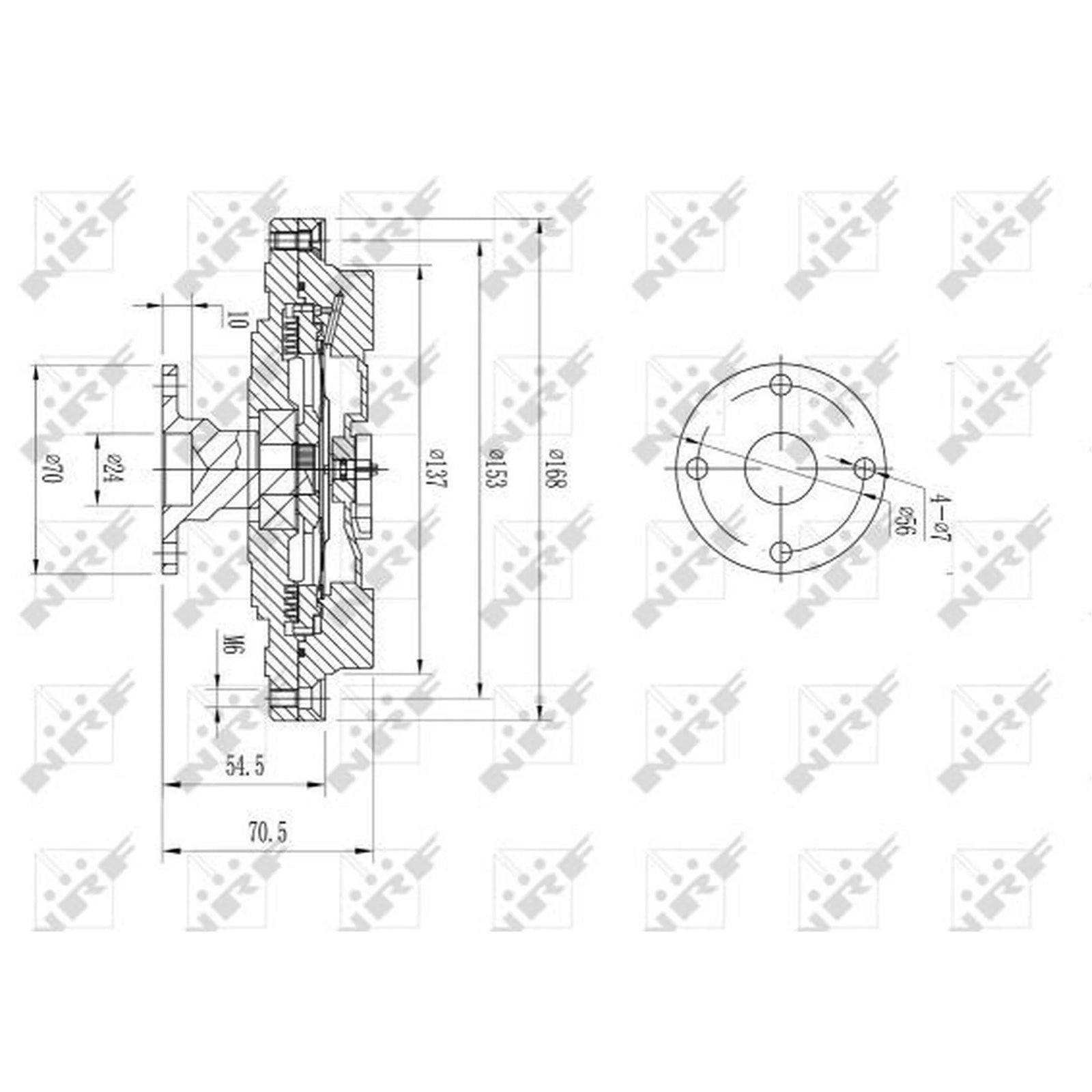 NRF Radiator Fan Clutch 49608