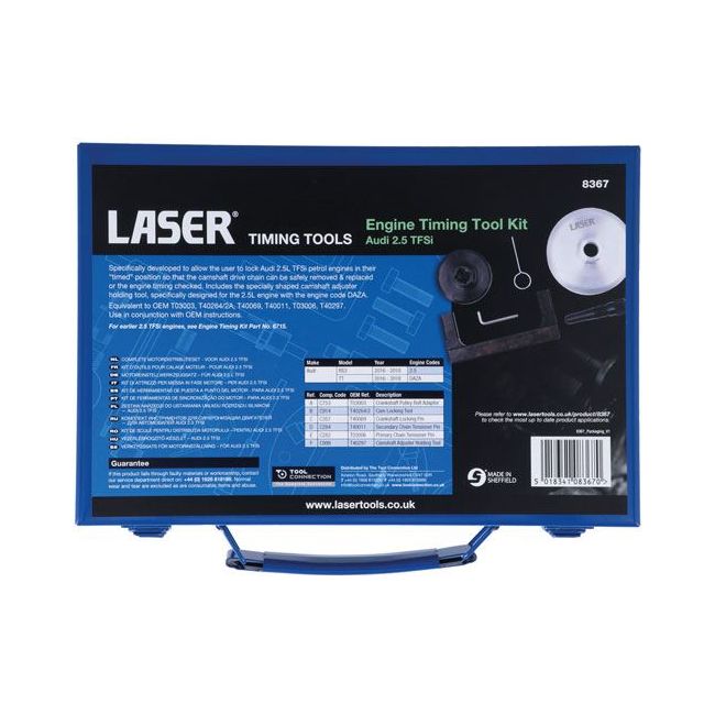 Laser Engine Timing Tool Kit - for Audi 2.5 TFSi 8367