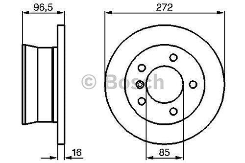 Bosch 2 x Solid 272mm Brake Disc 0986478433