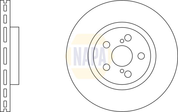 NAPA Brake Disc Set Vented