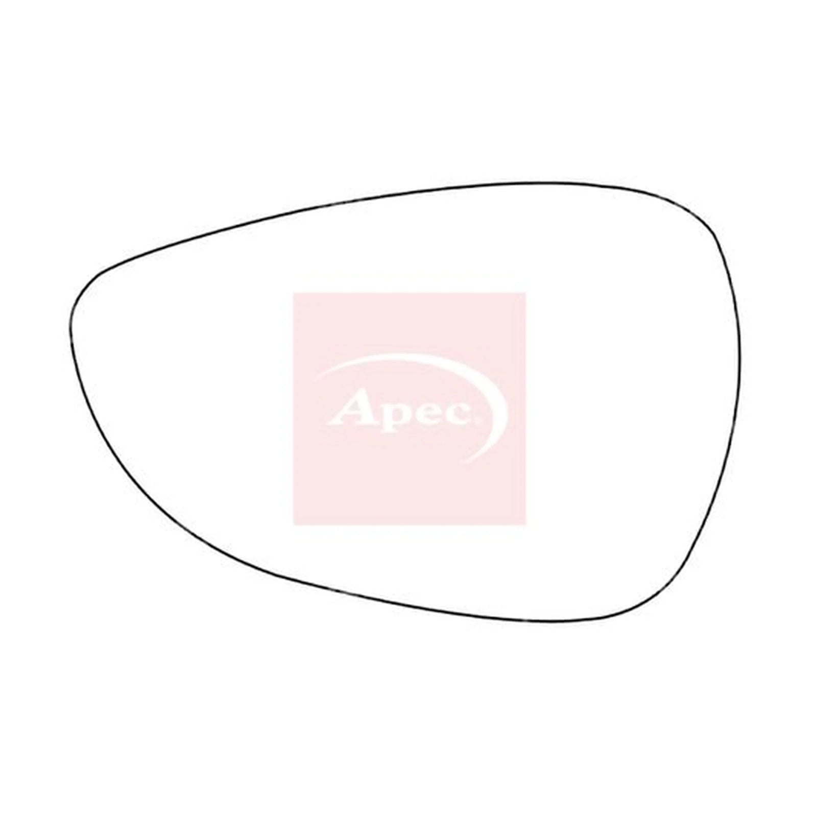 Apec Exterior Wing Mirror Glass Left AMS2347