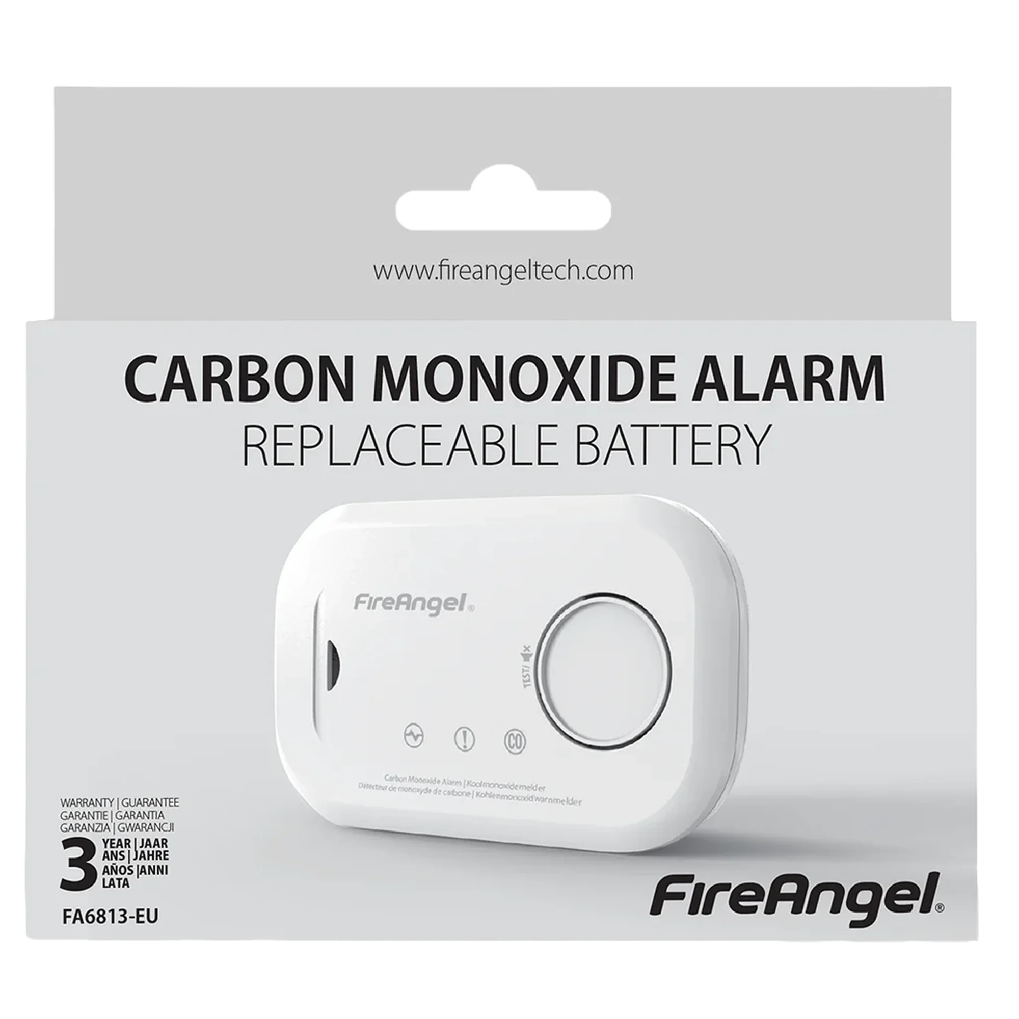 Fireangel CO Alarm 10 Year Battery Life FA6813-EUX10