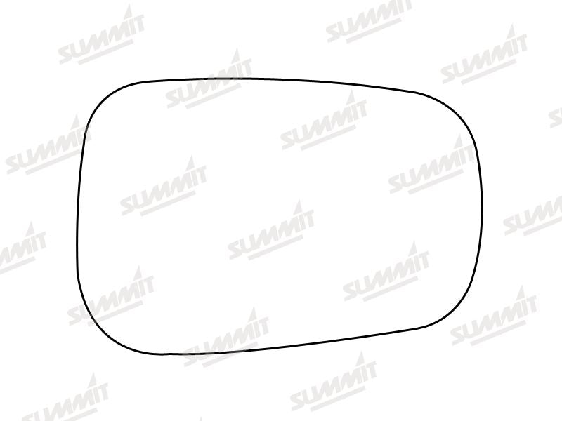 Summit Non-Heated Base Plate With Standard Mirror Glass fits Ford Fiesta, Fusion 02 on LHS
