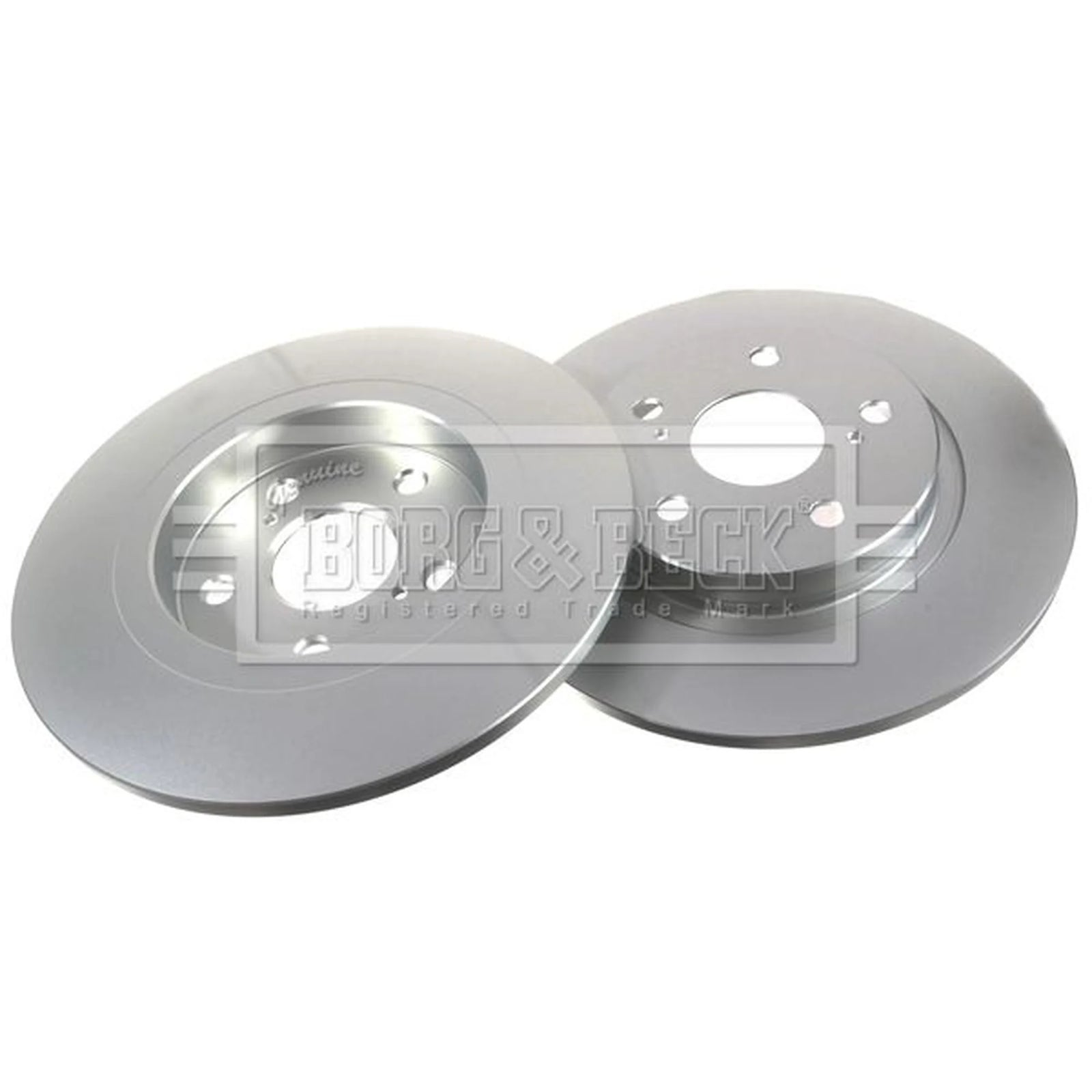 Borg & Beck 2 x Solid Rear Brake Discs BBD4747