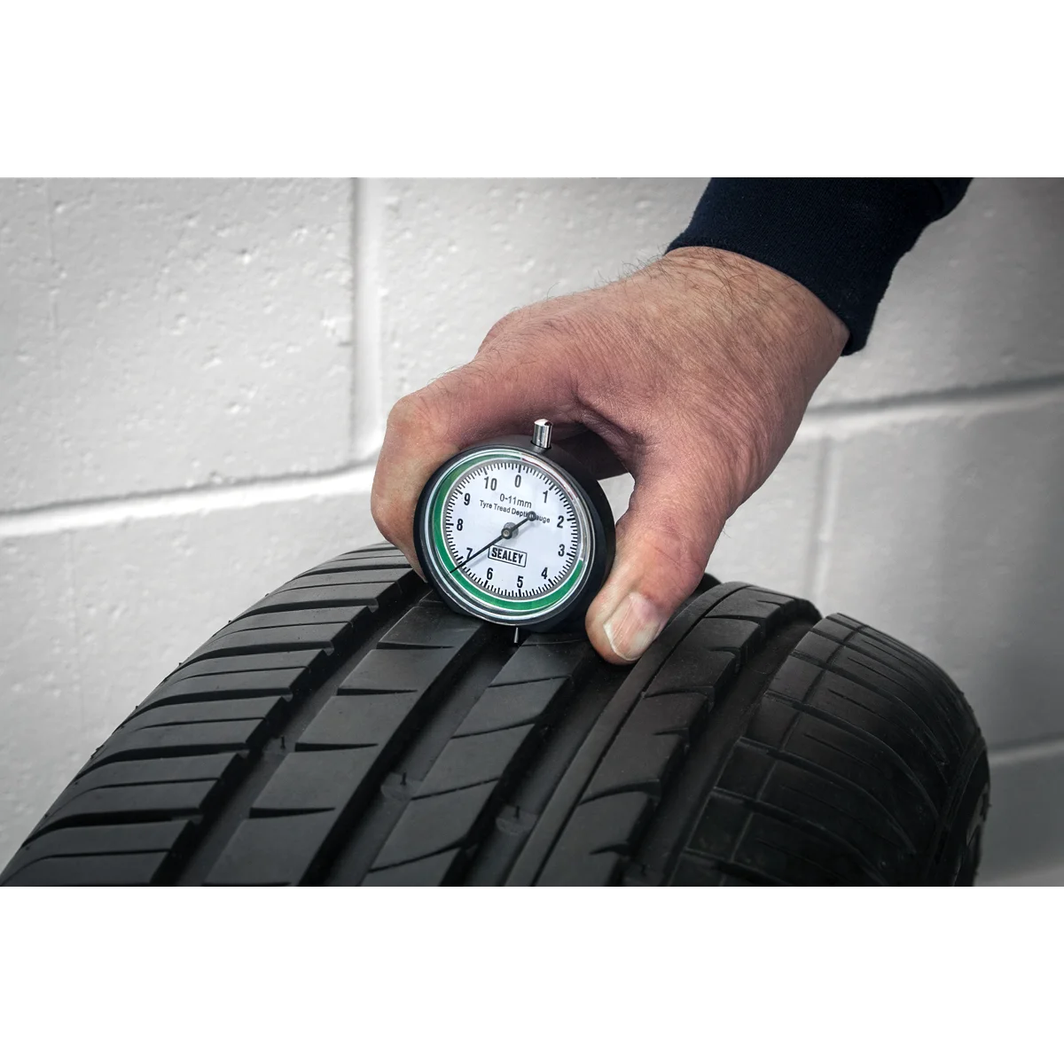 Sealey Pocket Tyre Tread Depth Gauge 0-11mm VS0568