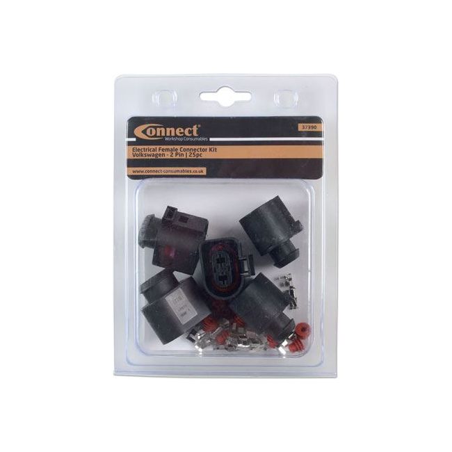 Tool Connection for VW Electrical Female Connector 4.8mm 2 Pin Kit 25pc 37390