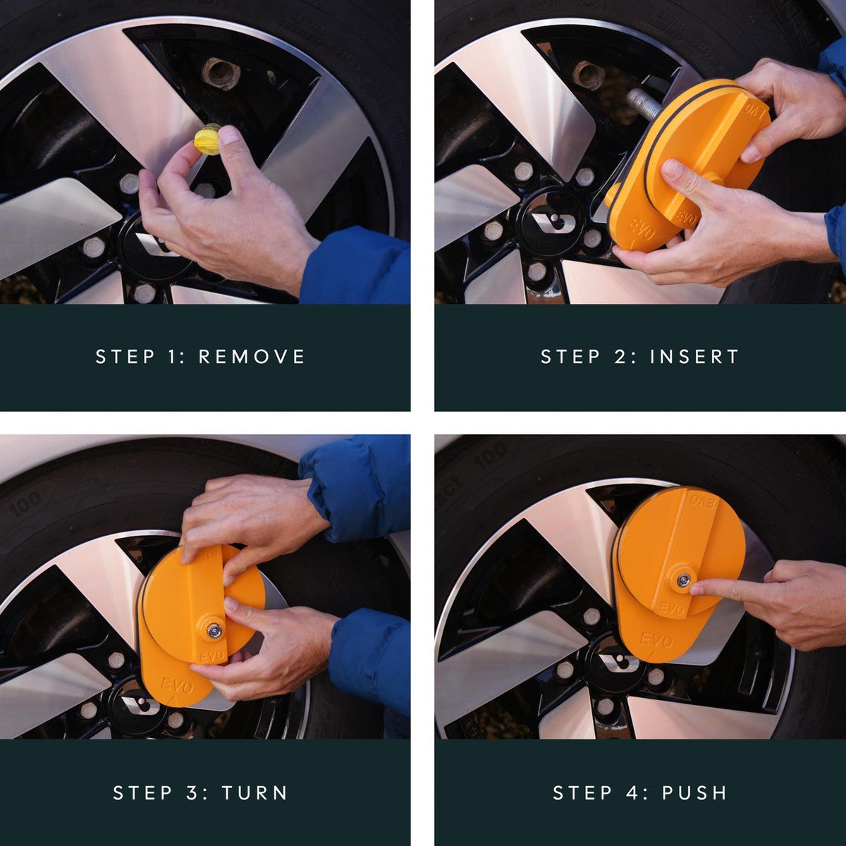 Leisurewize EVO Wheel Lock for Caravans fitted with an AL-KO receiver