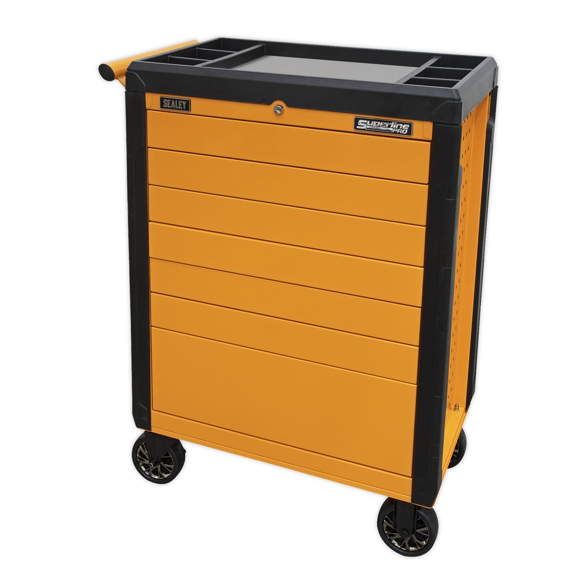 Sealey Rollcab 7 Drawer Push-To-Open Orange APPD7O
