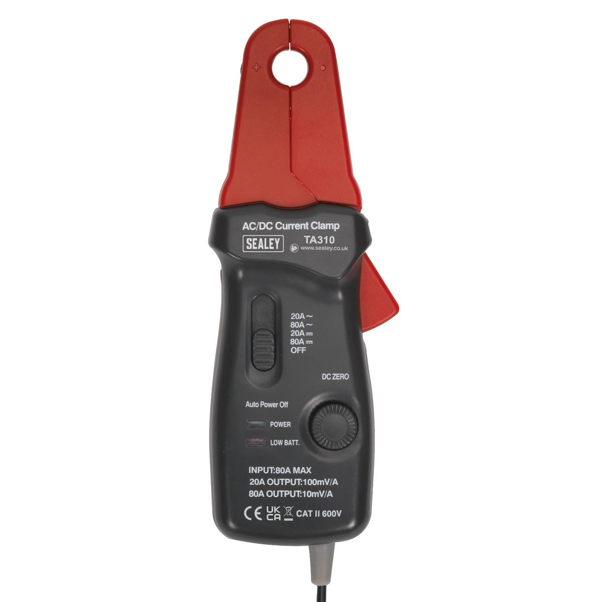Sealey Current Clamp 20A/80A AC/DC 12mm TA310