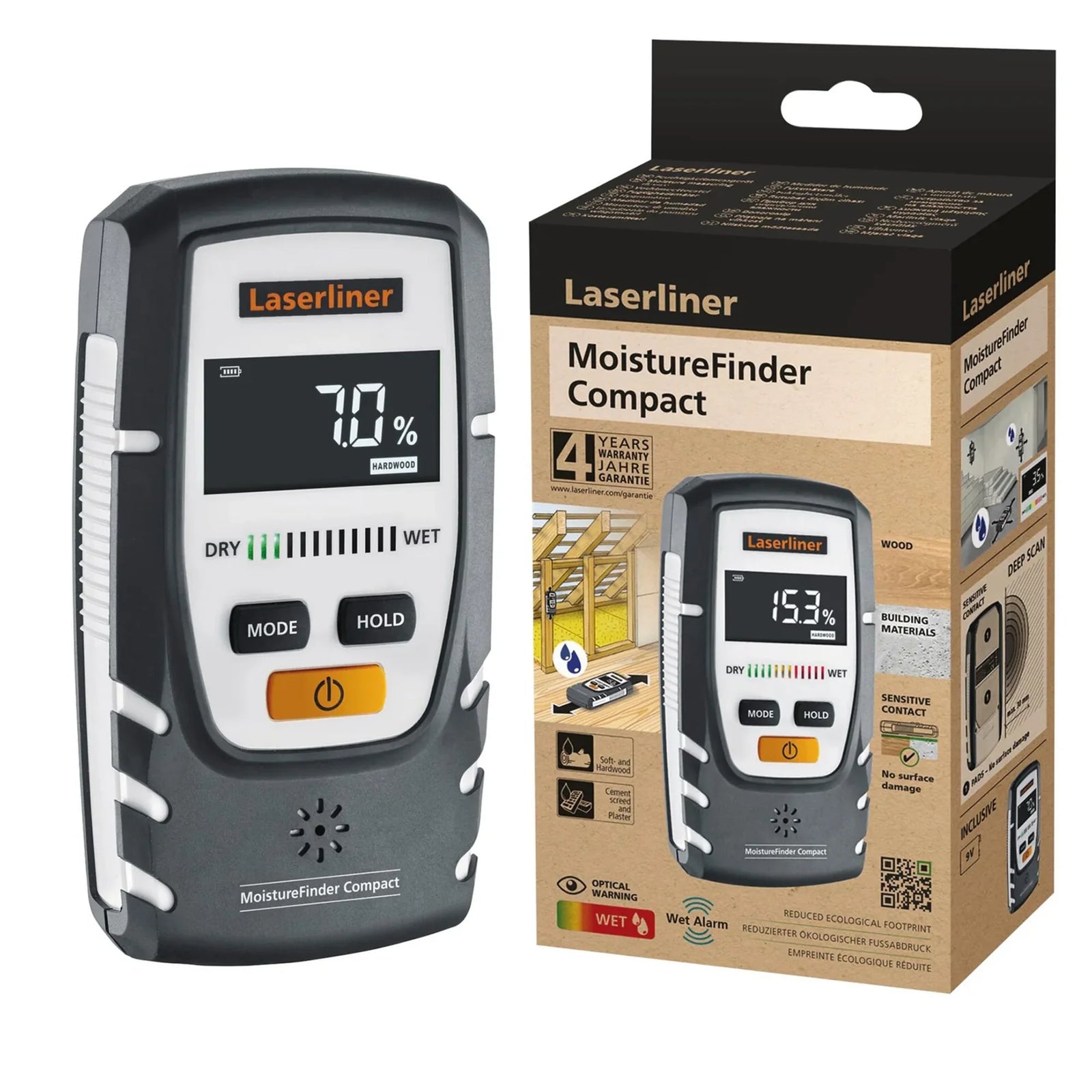 Laserliner MoistureFinder Compact Moisture Meter 082.332E