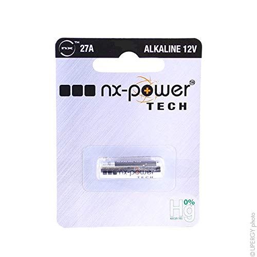 NX - Alkaline battery (blister) x1 NX 27A - 0% Hg 12V 21mAh - Blister x 1