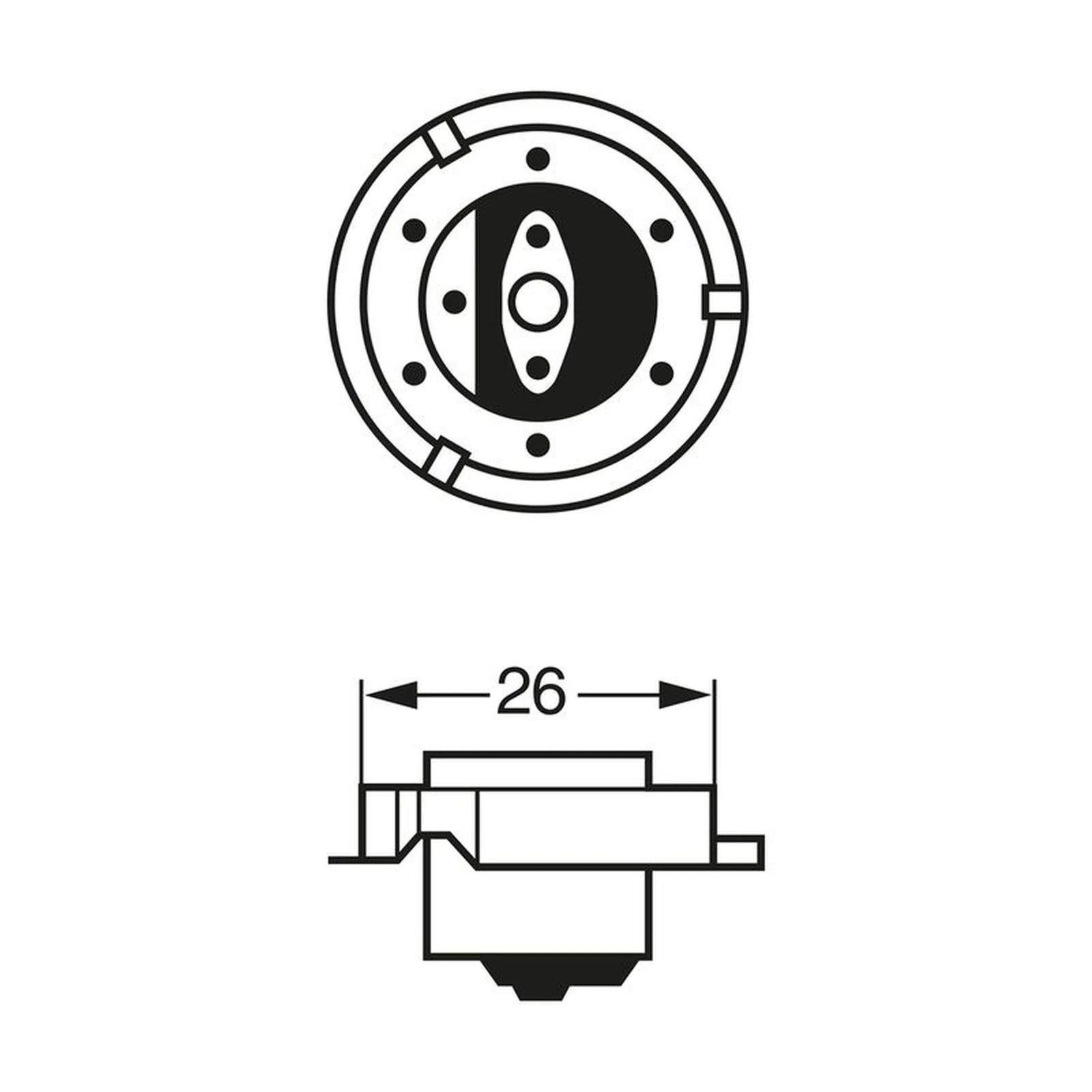 Bosch Car Light Bulb S3 6V 15W 1 987 302 606