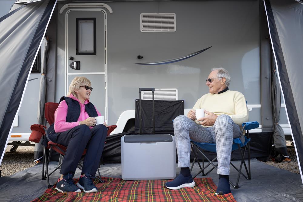 Vango Palma Air 330 Caravan Awning Inflatable Cloud Grey