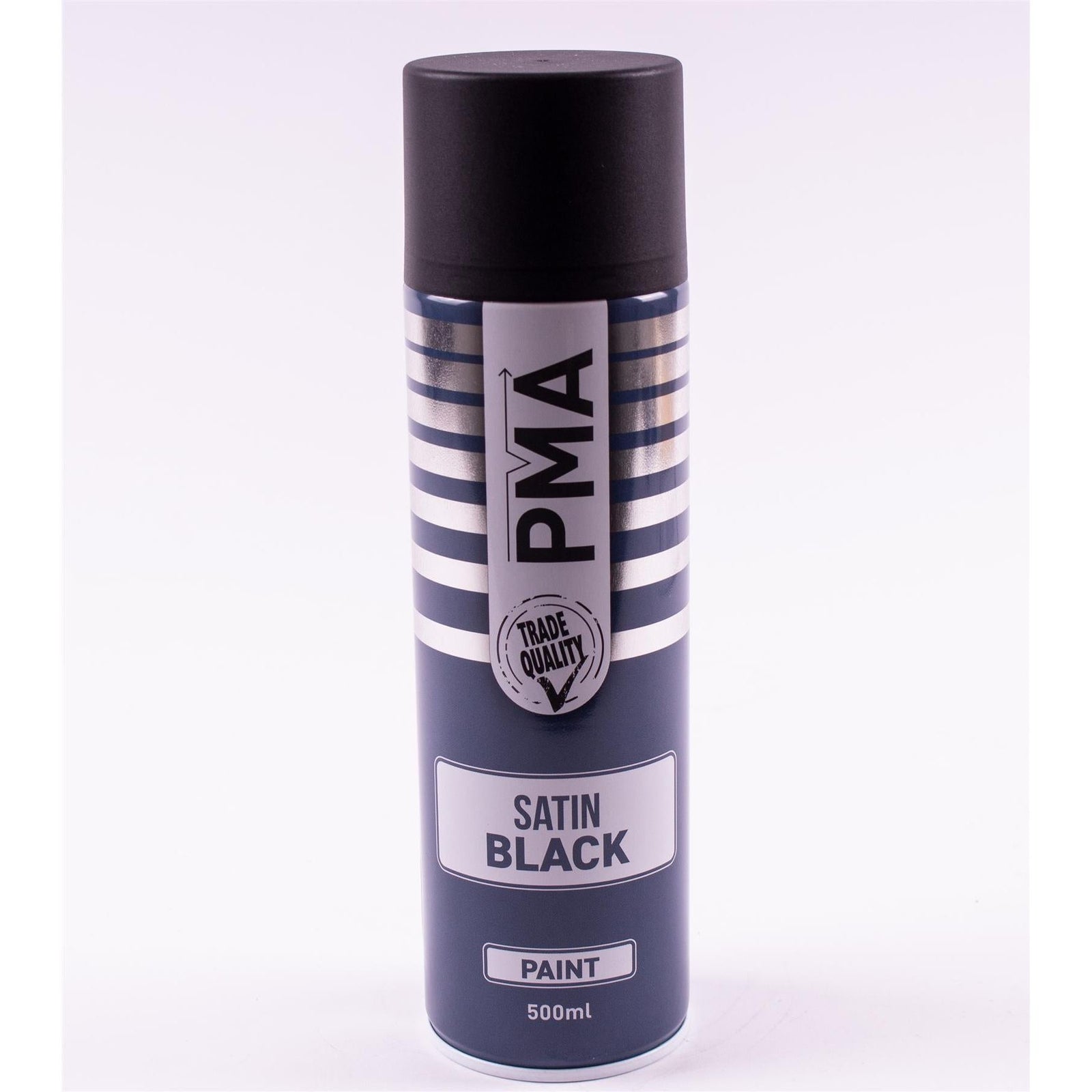 3 X PMA Satin Black Paint Spray Aerosol 500Ml High Coverage Satin Black