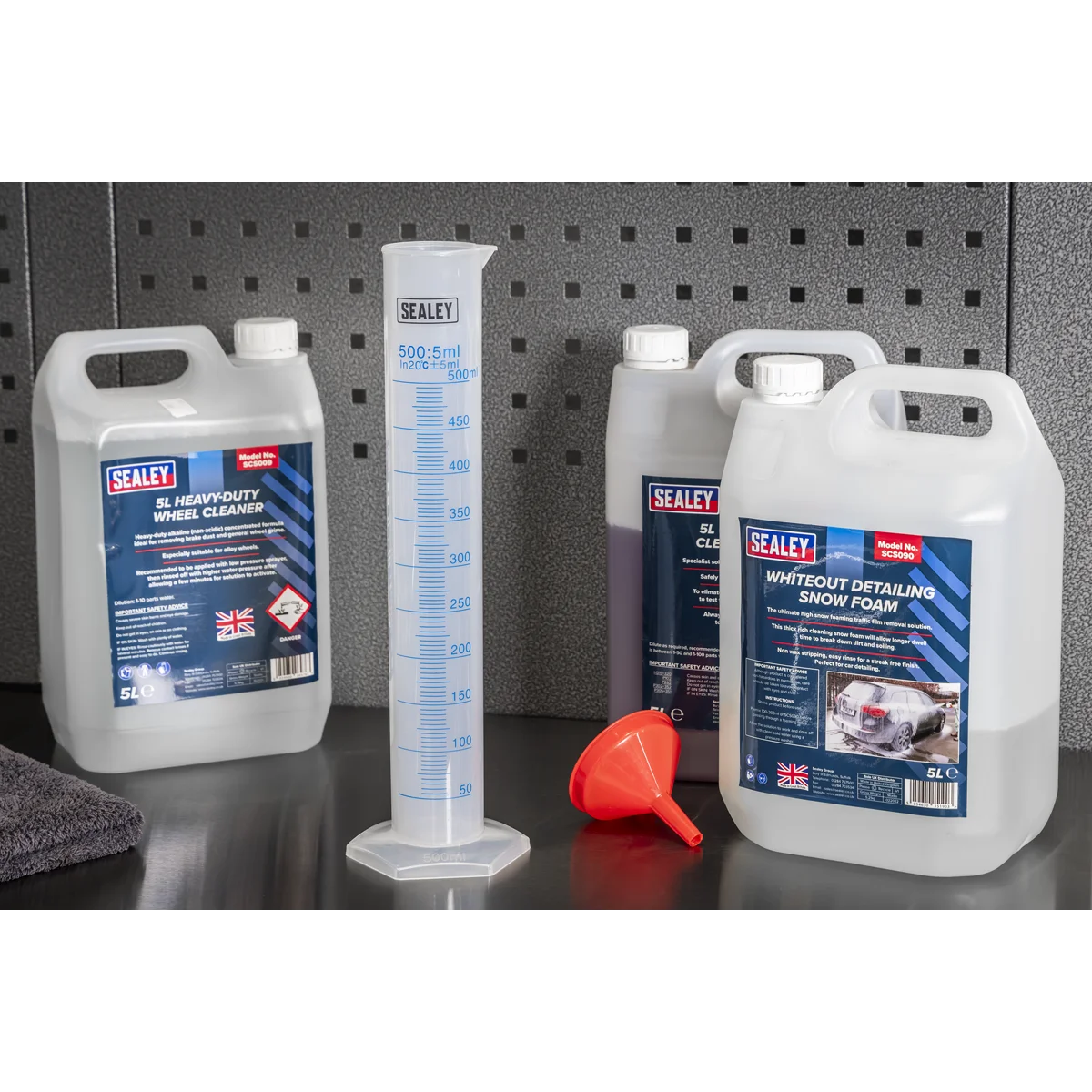 Sealey Measuring Cylinder 500ml Durable Polypropylene