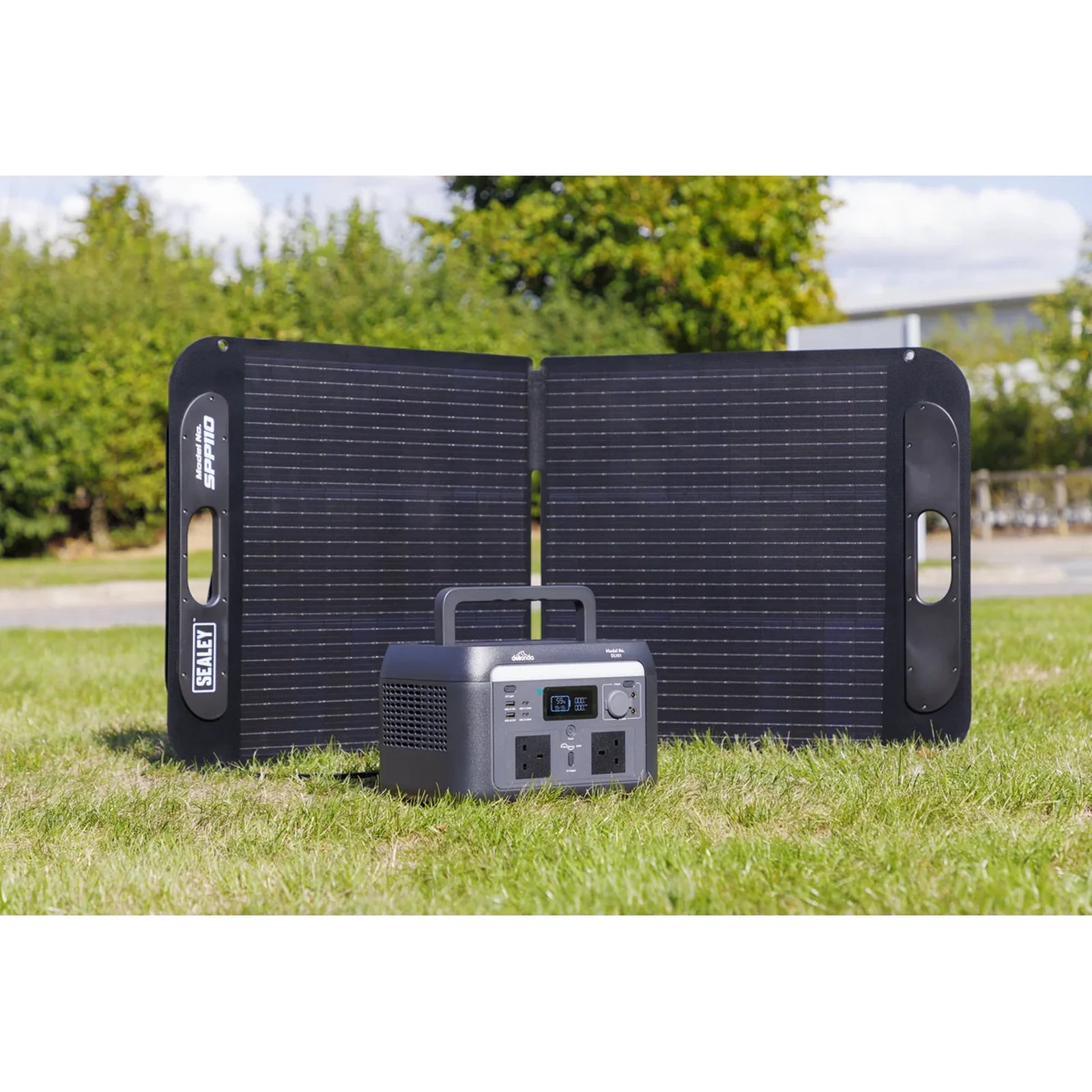 Dellonda Portable Power Station DL179 600W with 110W Solar Panel
