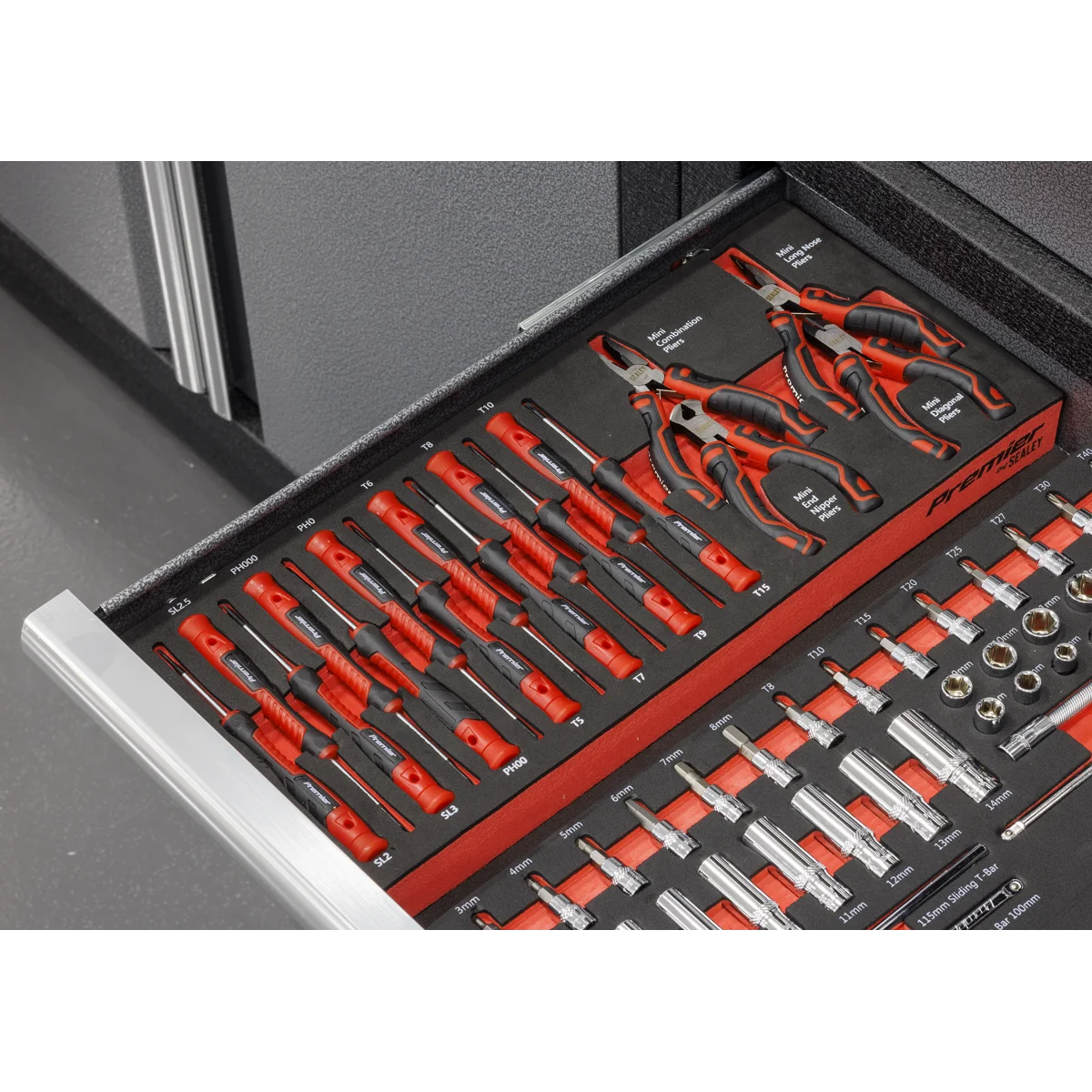 Sealey Premier Precision Screwdriver & Mini Pliers Set 17 Piece TBT67